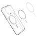 Spigen Ultra Hybrid Mag Case with MagSafe for iPhone 15 Pro - Clear Gray - Cell phone cases and covers<<<HurtelXML