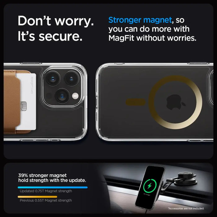 Spigen Ultra Hybrid Mag Case with MagSafe for iPhone 15 Pro - Gold - Cell phone cases and covers<<<HurtelXML
