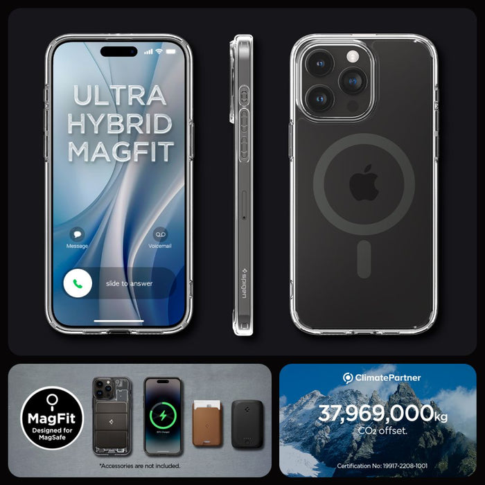 Spigen Ultra Hybrid Mag case with MagSafe for iPhone 15 Pro Max - graphite - Cell phone cases and covers<<<HurtelXML