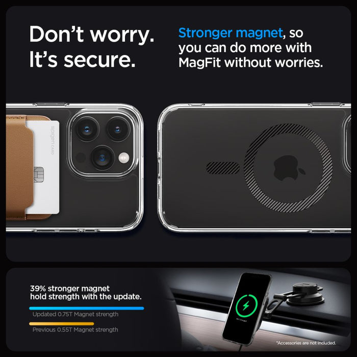 Spigen Ultra Hybrid Mag Case with MagSafe for iPhone 15 Pro Max - Gray - Cell phone cases and covers<<<HurtelXML