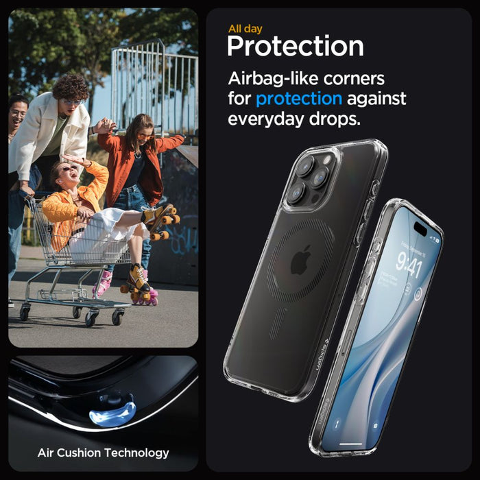 Spigen Ultra Hybrid Mag Case with MagSafe for iPhone 15 Pro Max - Gray - Cell phone cases and covers<<<HurtelXML