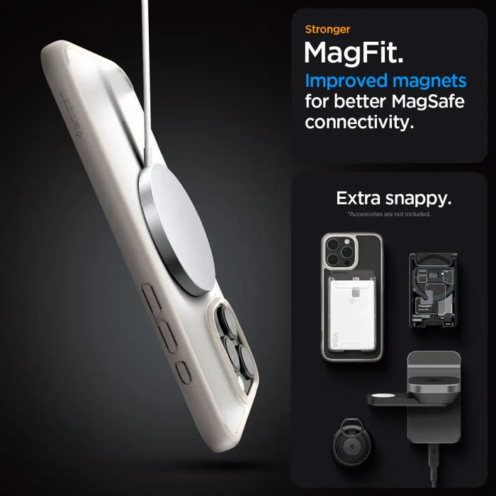 Spigen Ultra Hybrid Mag case with MagSafe for iPhone 16 Pro Max - titanium - Cell phone cases and covers<<<HurtelXML