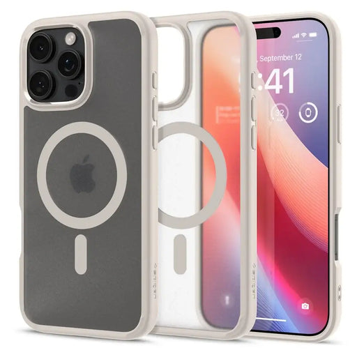 Spigen Ultra Hybrid Mag case with MagSafe for iPhone 16 Pro - titanium - Cell phone cases and covers<<<HurtelXML