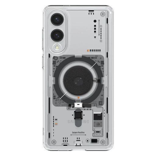 Spigen Ultra Hybrid Mag Case with MagSafe for Samsung Galaxy S25 Edge with Print - Transparent - Cell phone cases