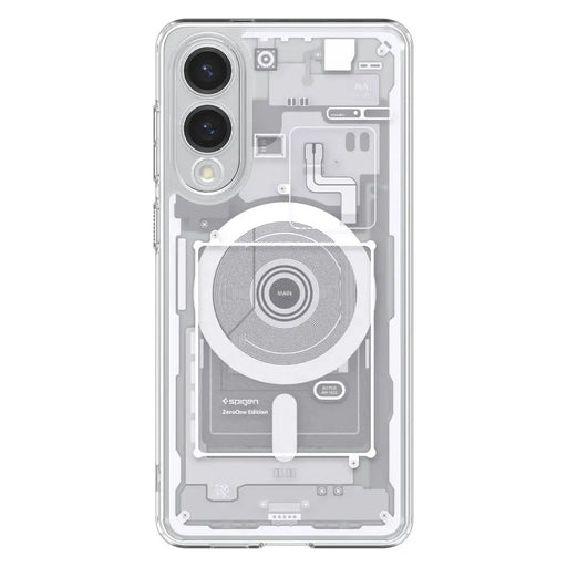 Spigen Ultra Hybrid Mag Case with MagSafe for Samsung Galaxy S25 Edge with Print - White - Cell phone cases