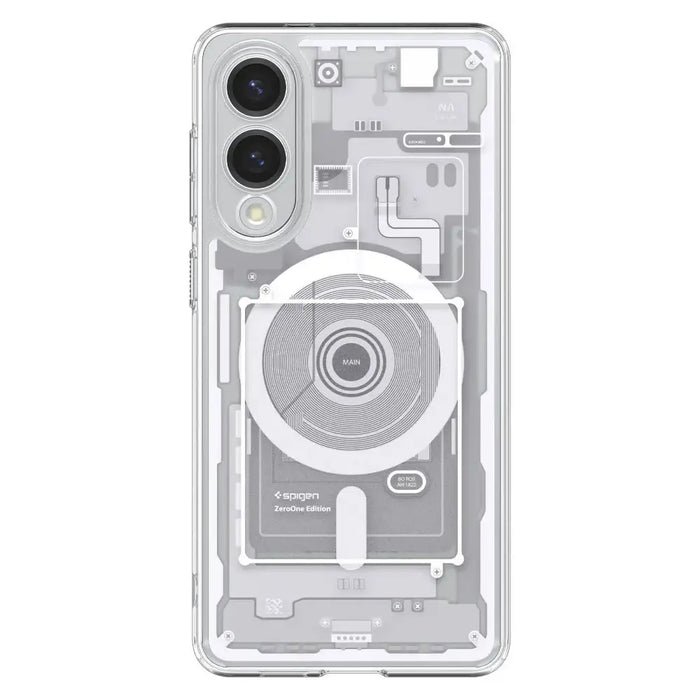 Spigen Ultra Hybrid Mag Case with MagSafe for Samsung Galaxy S25 Edge with Print - White - Cell phone cases
