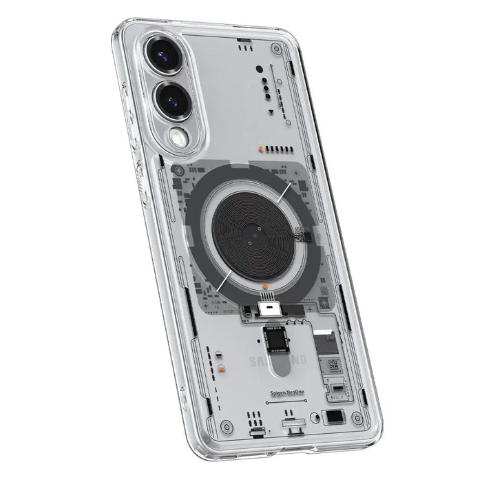 Spigen Ultra Hybrid Mag Case with MagSafe for Samsung Galaxy S25 Edge with Print - Transparent - Cell phone cases