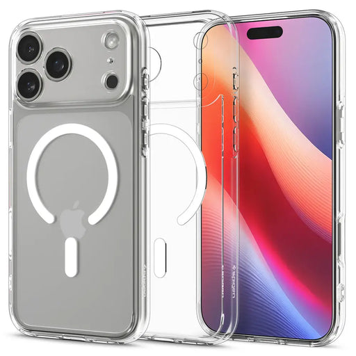 Spigen Ultra Hybrid MagSafe Case for iPhone 17 Pro Max - Clear and White - Cell phone cases and covers<<<HurtelXML
