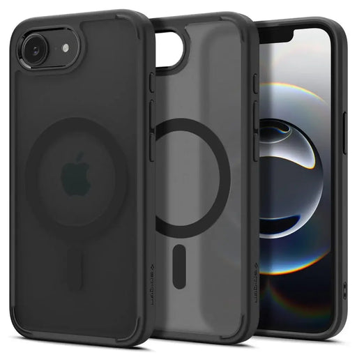 Spigen Ultra Hybrid MagSafe iPhone 16e Case - Black Translucent - Cell phone cases and covers<<<HurtelXML