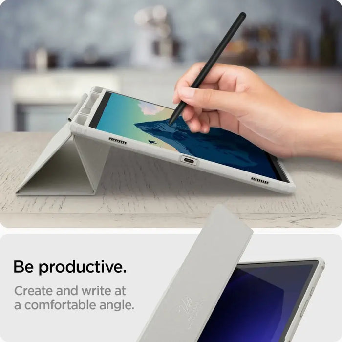 Spigen Ultra Hybrid Pro Case for Samsung Galaxy Tab S9+ 12.4’’ X810 / X816B - Gray - Cell phone cases