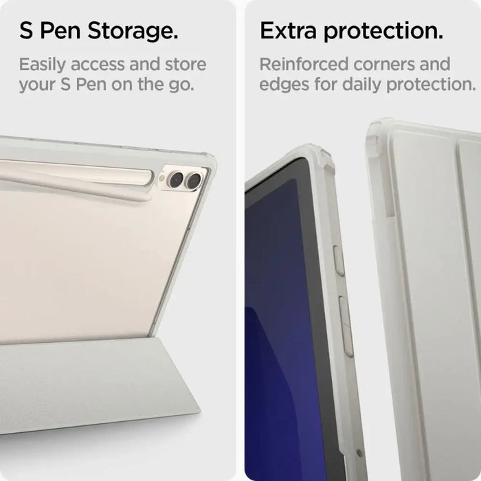 Spigen Ultra Hybrid Pro Case for Samsung Galaxy Tab S9+ 12.4’’ X810 / X816B - Gray - Cell phone cases