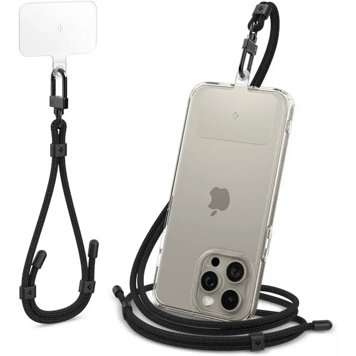 Spigen Universal Strap Set Lanyard and Pendant - Black - Other cell phone equipment<<<HurtelXML