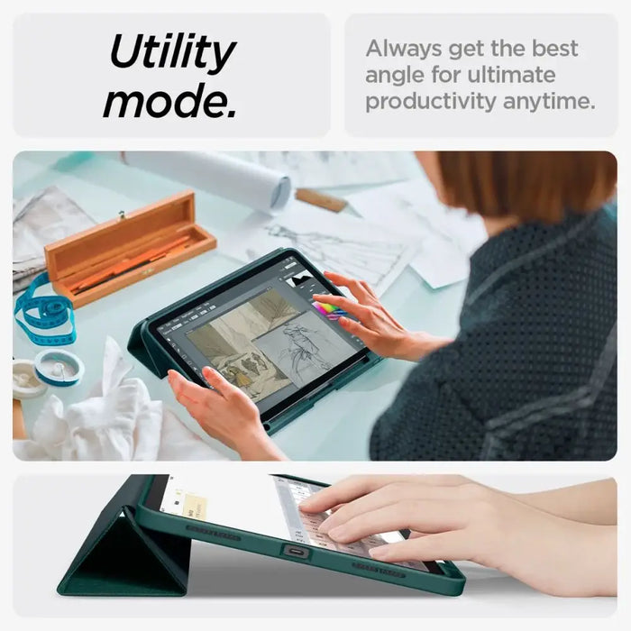 Spigen Urban Fit Case for iPad Air 10.9’’ 4/5 2020-2022 / 11.6’’ 2024 - Green - Cell phone cases and covers<<<HurtelXML