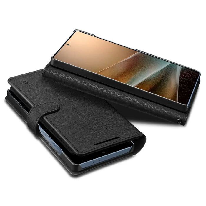 Spigen Wallet ’S’ Case for Samsung Galaxy S25 Ultra - Black - Cell phone cases and covers<<<HurtelXML