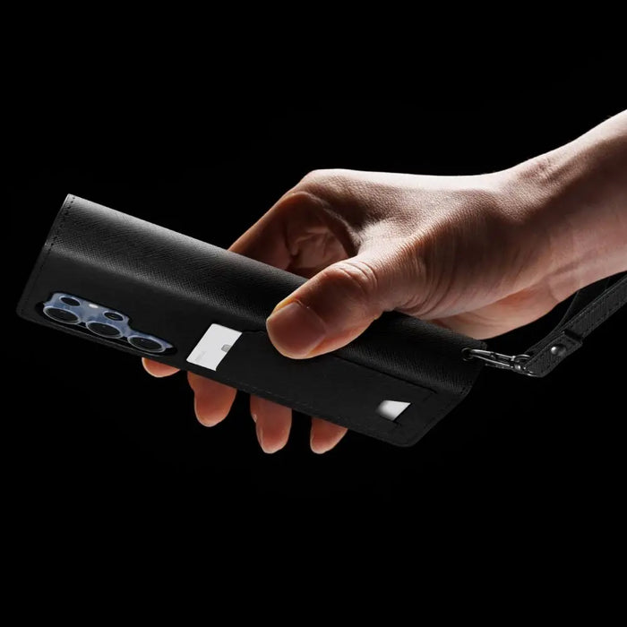 Spigen Wallet ’S’ Case for Samsung Galaxy S25 Ultra - Black - Cell phone cases and covers<<<HurtelXML