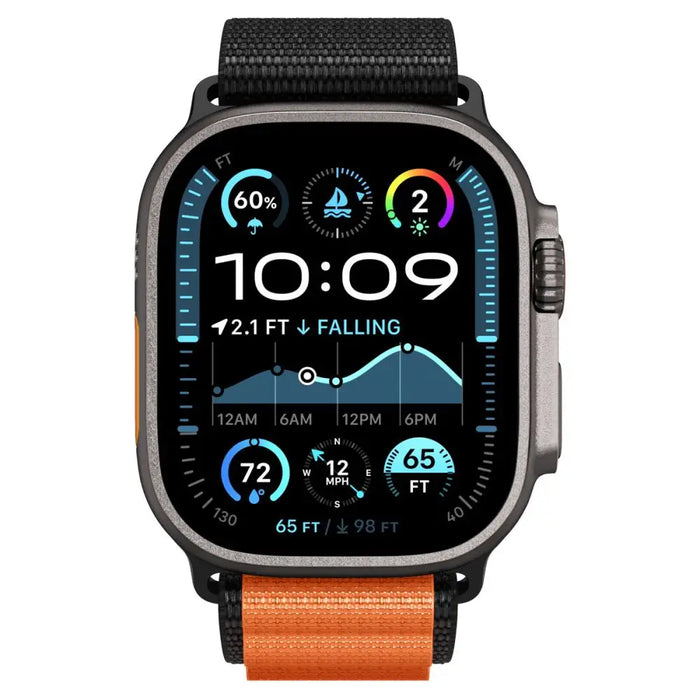 Spigen WBF1 Strap for Apple Watch 44 / 45 / 46 / 49 mm - Black and Orange - Other cell phone equipment<<<HurtelXML