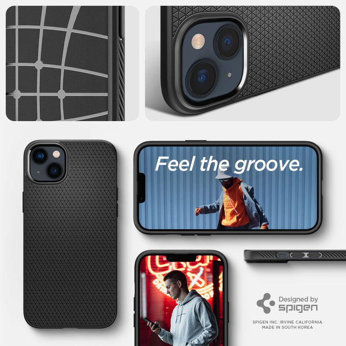 Spigen Liquid Air iPhone 14 Case - Matte Black