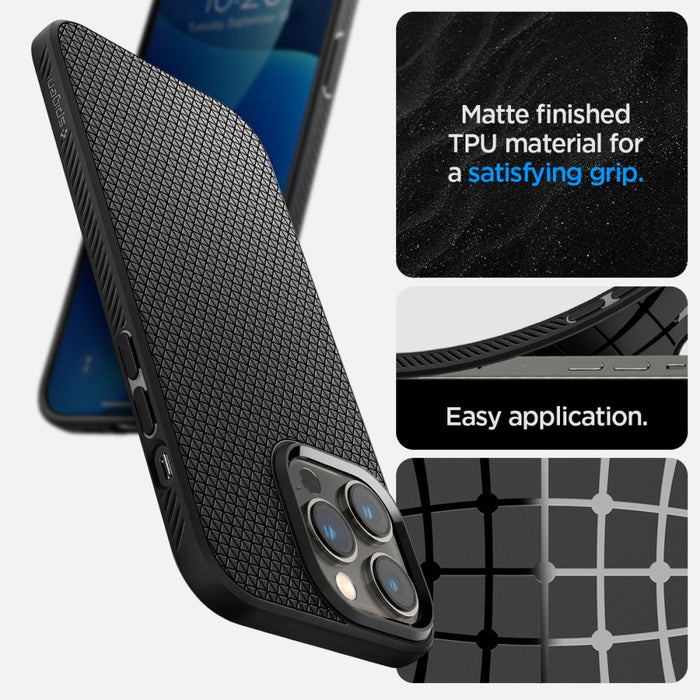 Spigen Liquid Air Case for iPhone 14 Pro Max - Matte Black
