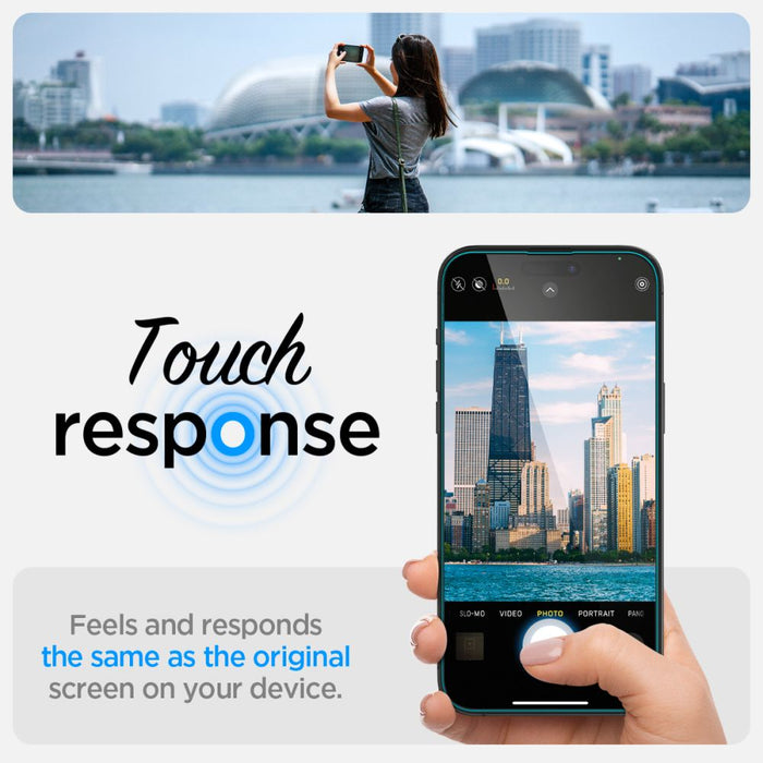 Spigen Glas.tR EZ Fit tempered glass for iPhone 14 Pro - 2 pcs.