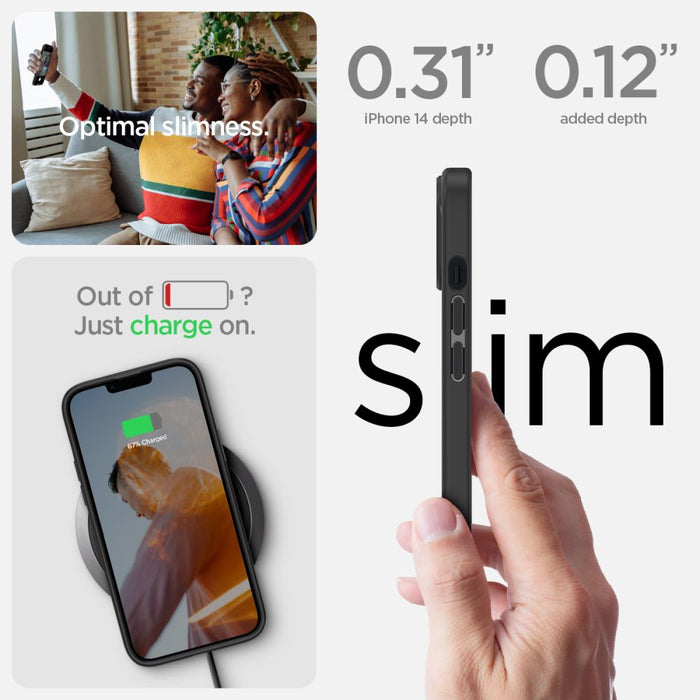 Spigen Ultra Hybrid iPhone 14 Plus Case - Matte Black
