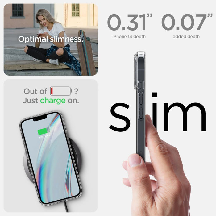 Spigen Crystal Case and Tempered Glass Set for iPhone 14 Plus - Clear