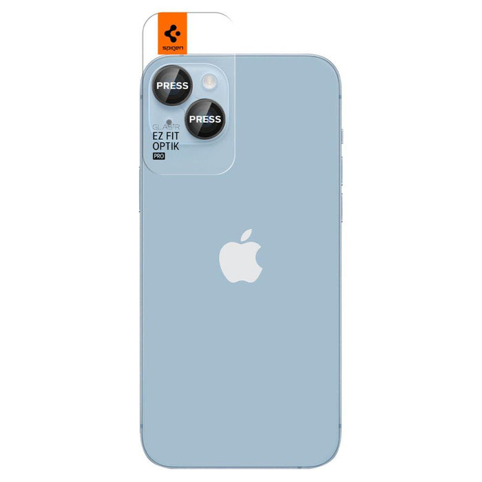 Spigen Glas.tR EZ Fit Optik Camera Protector for iPhone 14 / Plus / 15 / Plus - Black 2 pcs.