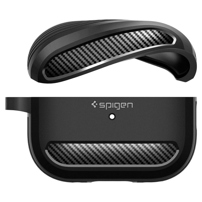 Spigen Rugged Armor Case for Apple AirPods Pro 1 / 2 - Matte Black