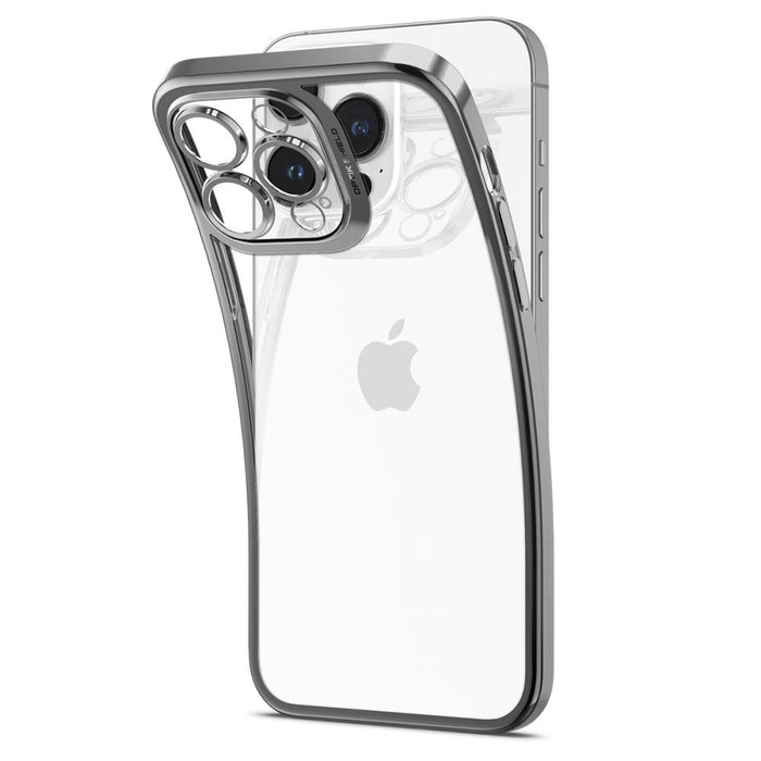 Spigen Optik Crystal iPhone 14 Pro Case - Clear Gray
