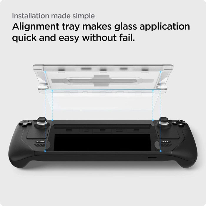 Spigen Glas.tR EZ Fit Tempered Glass for Steam Deck