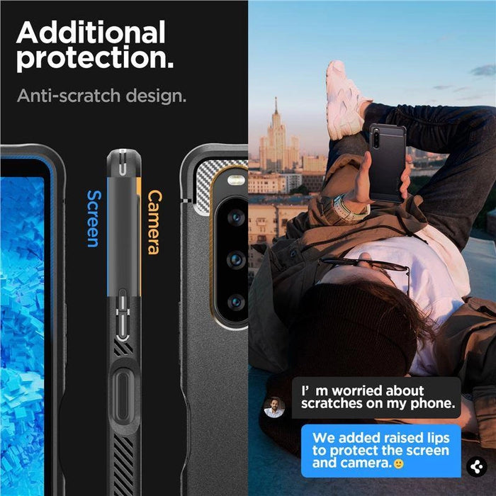 Spigen Rugged Armor Case for Sony Xperia 10 V - Matte Black