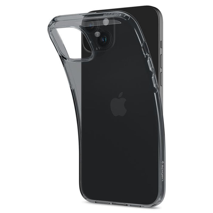 Spigen Crystal Flex iPhone 15 Plus Case - Gray-Transparent