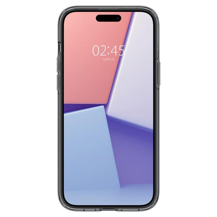 Spigen Crystal Flex iPhone 15 Plus Case - Gray-Transparent