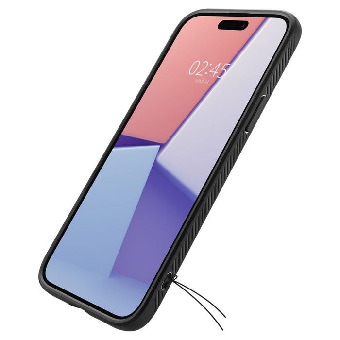 Spigen Liquid Air Case for iPhone 15 Plus - Matte Black