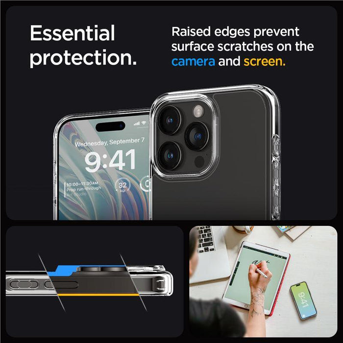 Spigen Crystal Hybrid iPhone 15 Pro Case - Clear