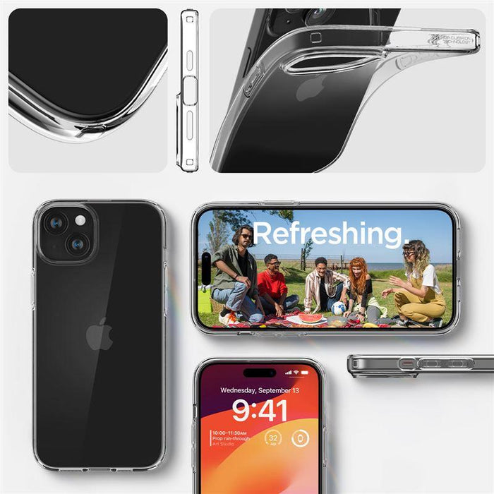 Spigen Liquid Crystal iPhone 15 Plus Case - Clear