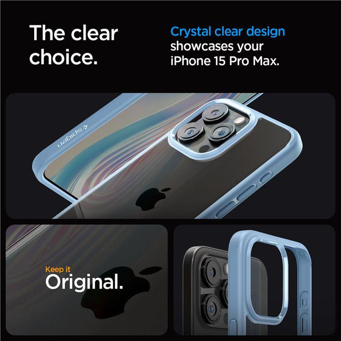 Spigen Ultra Hybrid iPhone 15 Pro Max Case - Light Blue