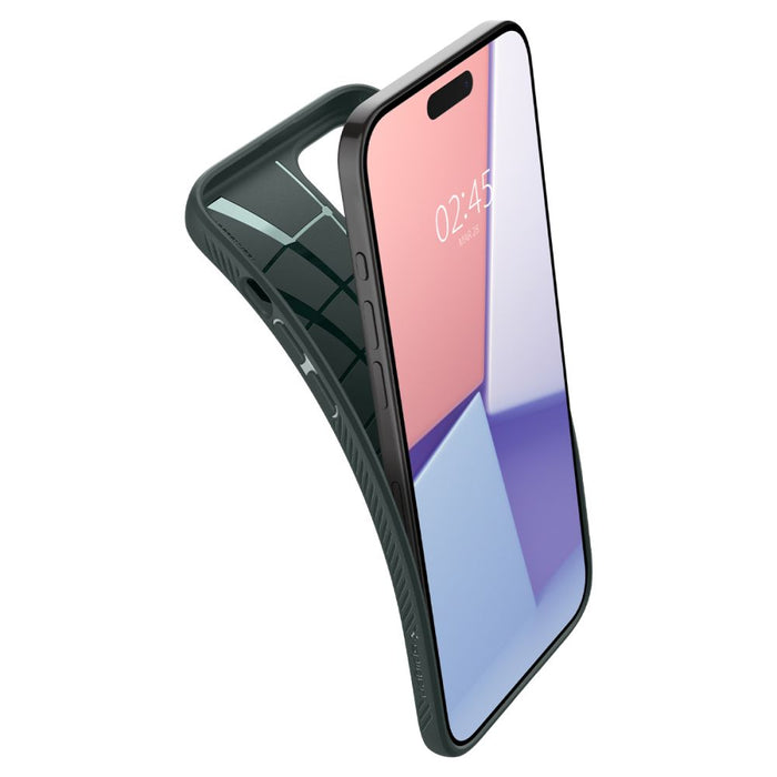Spigen Liquid Air iPhone 15 Pro Max Case - Dark Green
