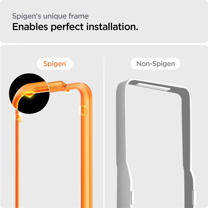 Spigen ALM Glass FC Tempered Glass for iPhone 15 Pro - Black 2 pcs.