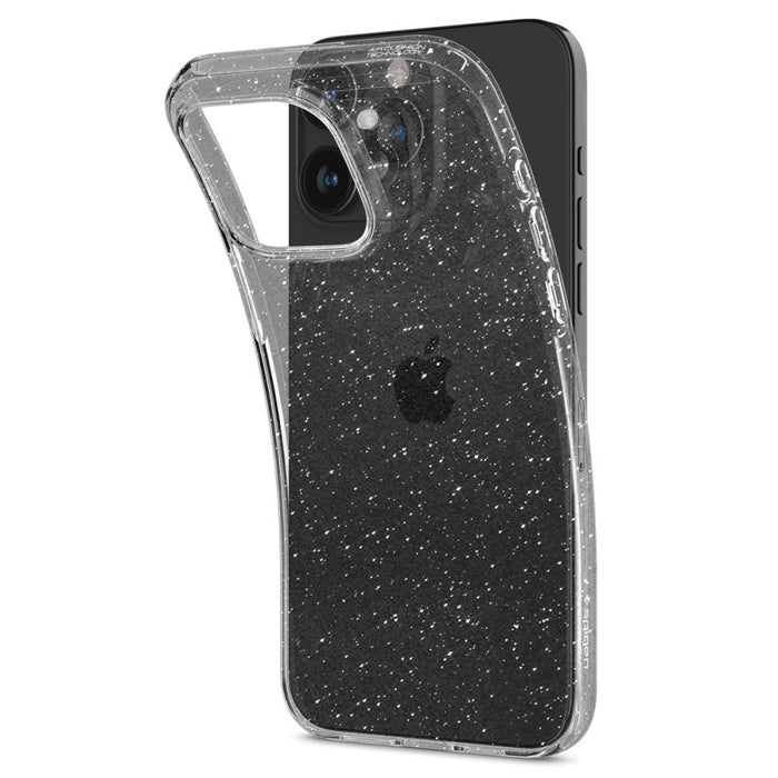 Spigen Liquid Crystal iPhone 15 Pro Max Case - Clear Glitter