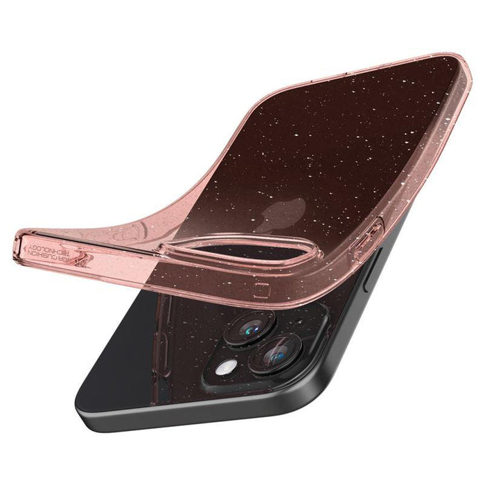 Spigen Liquid Crystal Glitter iPhone 15 Plus Case - Pink/Clear