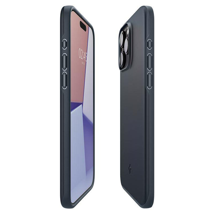 Spigen Thin Fit iPhone 15 Pro Max Case - Black Metal