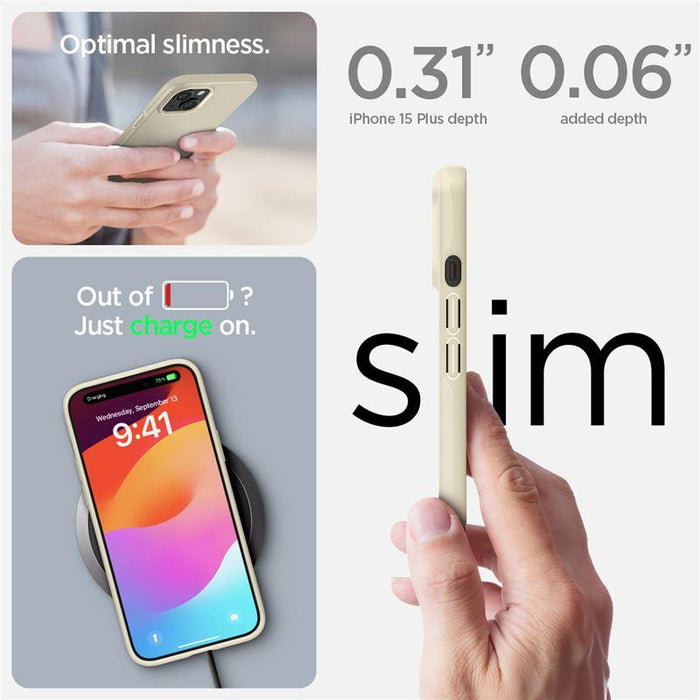 Spigen Thin Fit iPhone 15 Plus Case - Beige