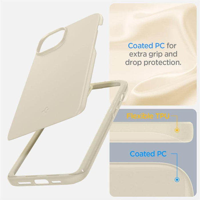 Spigen Thin Fit iPhone 15 Plus Case - Beige