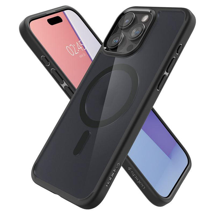 Spigen Ultra Hybrid Mag Case with MagSafe for iPhone 15 Pro - Clear Black