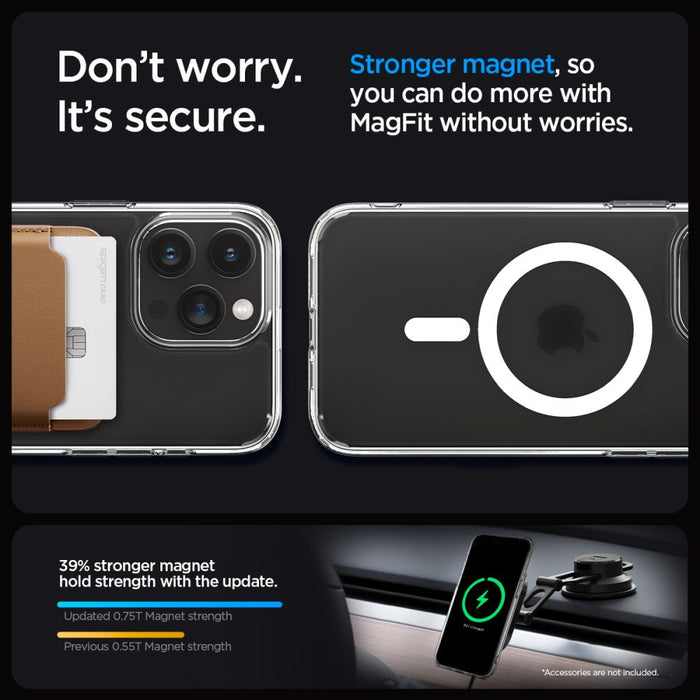Spigen Ultra Hybrid Mag Case with MagSafe for iPhone 15 Pro - Clear Matte