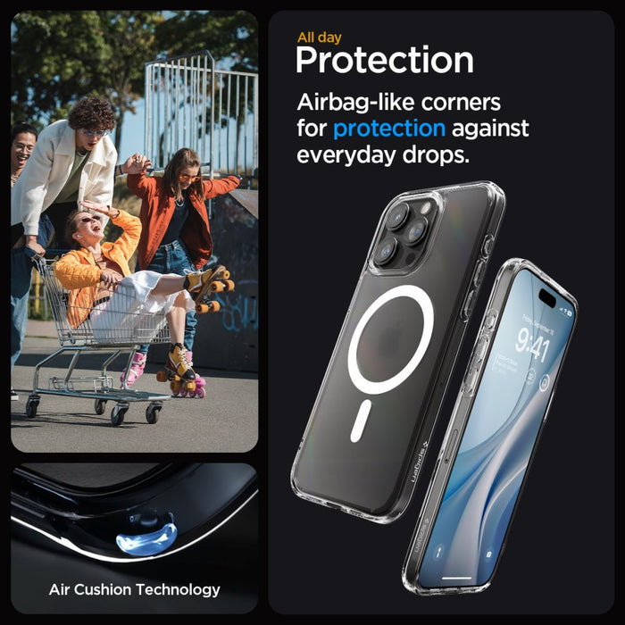 Spigen Ultra Hybrid Mag Case with MagSafe for iPhone 15 Pro - Clear Matte