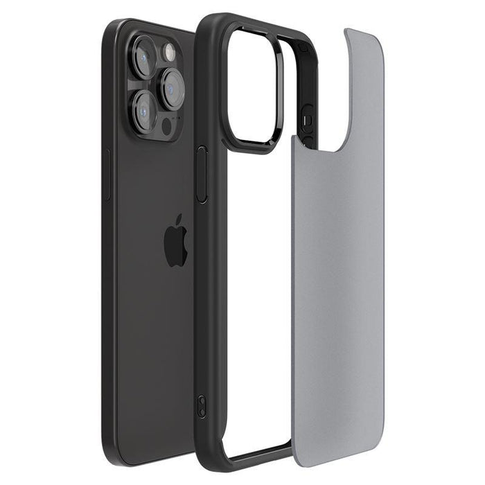 Spigen Ultra Hybrid iPhone 15 Pro Max Case - Clear Black