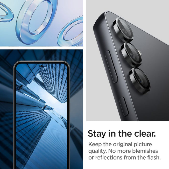 Spigen Glas.tR EZ Fit Optik Camera Protector for Samsung Galaxy S23 FE - Black 2 pcs.