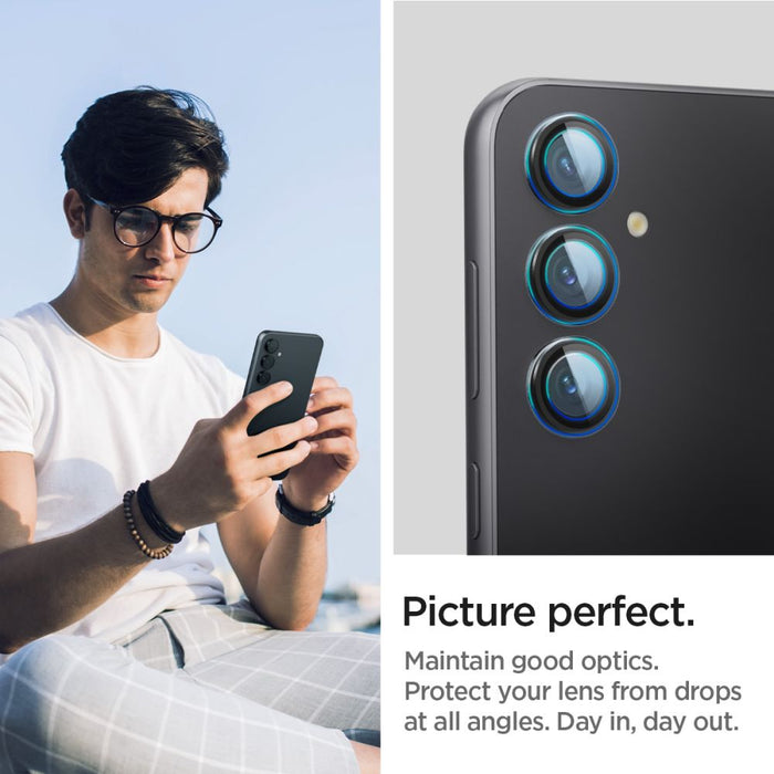 Spigen Glas.tR EZ Fit Optik Camera Protector for Samsung Galaxy S23 FE - Black 2 pcs.