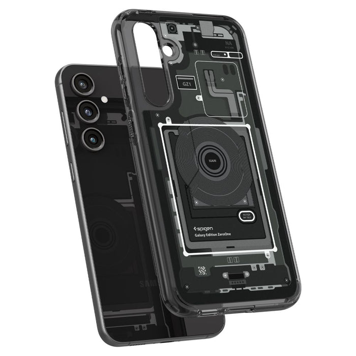 Spigen Ultra Hybrid Case for Samsung Galaxy S23 FE - Dark Gray (Zero One Pattern)